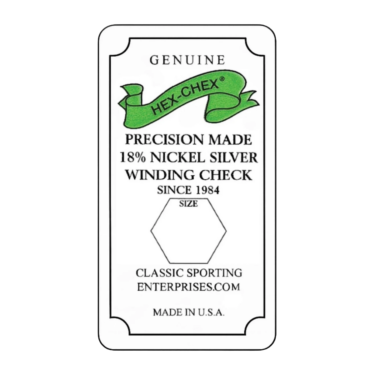 The Original Hex-Chex® Winding Checks